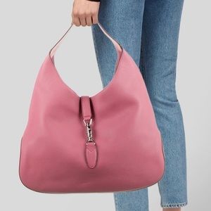 Gucci pink Jackie Soft leather hobo